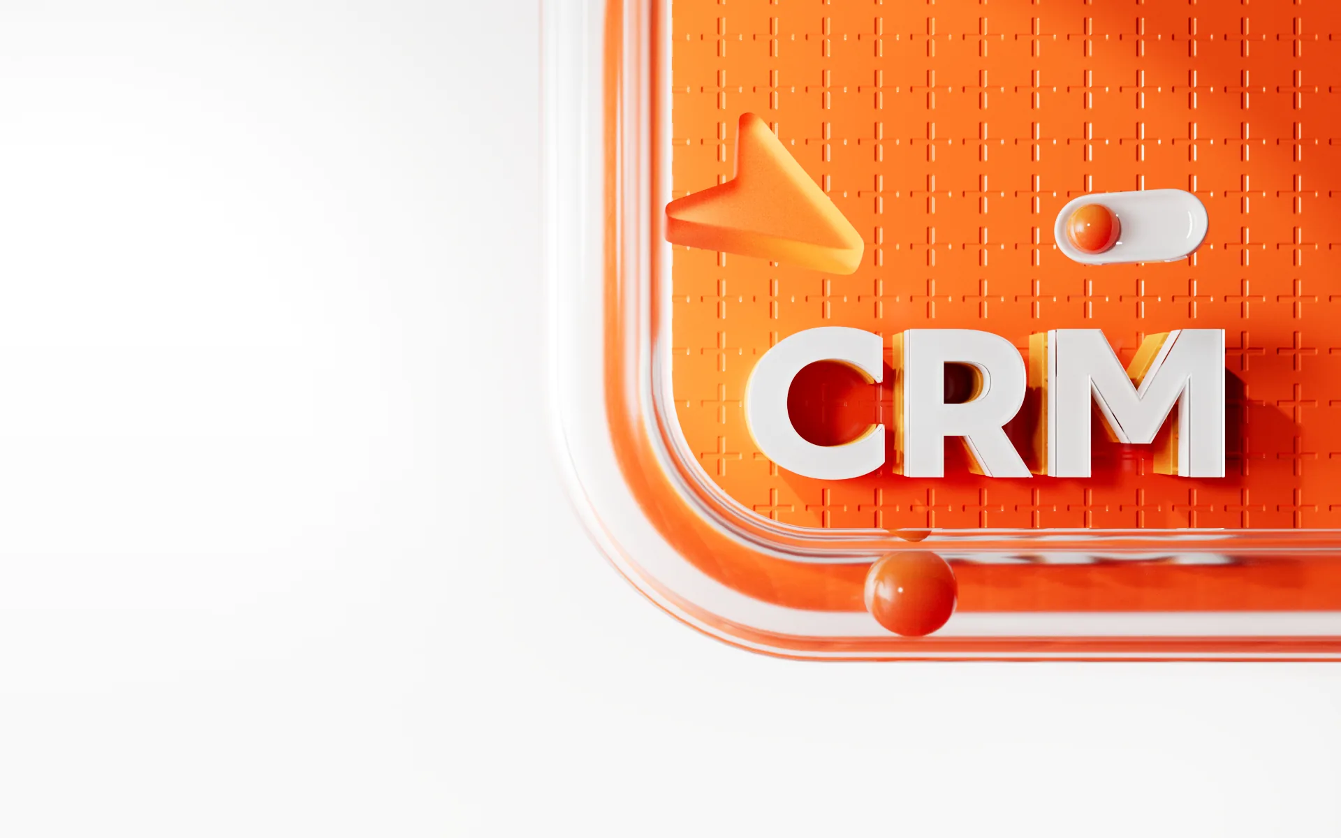 Оранжевый CRM-визуал HIGH FIVE CRM